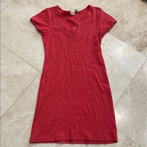 Gap Coral T-shirt Dress
